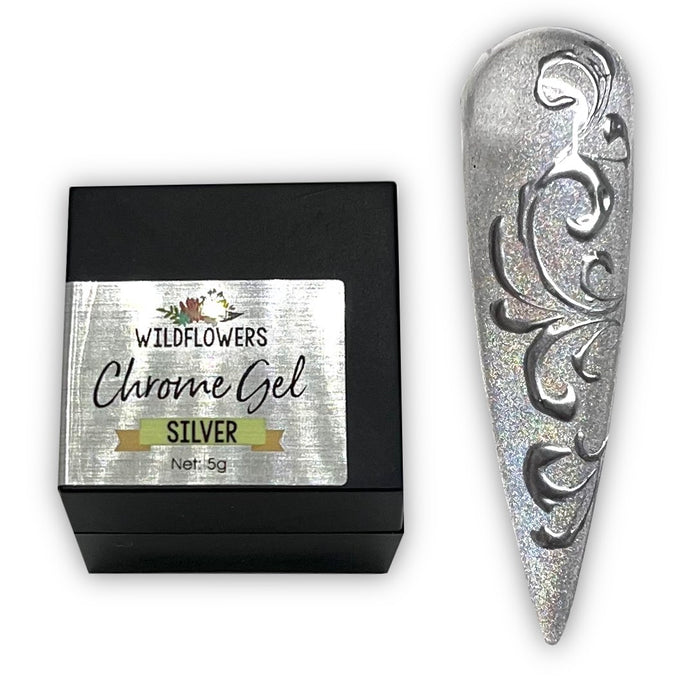 Painting Gel - Silver Chrome & Two Bonus Colors