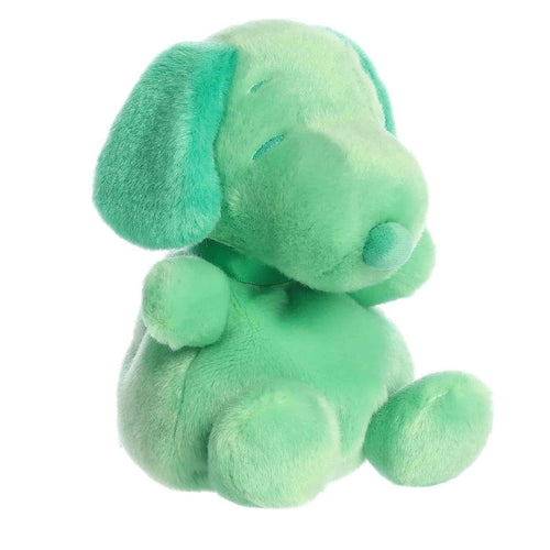 Palm Pals 5 Inch Peanuts Snoopy GREEN Plush Toy
