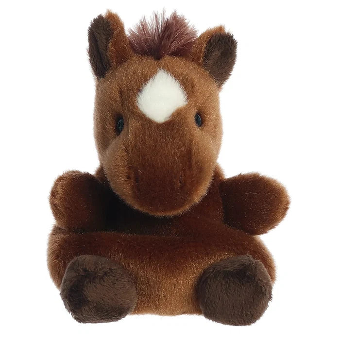 Palm Pals 5 Inch Truffle the Brown Horse Plush Toy - Owl & Goose Gifts