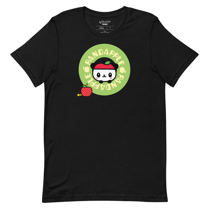Pandapple Green Logo Tee Apparel Printful Black XS