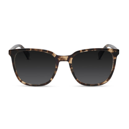 diff eyewear featuring the parker square prescription sunglasses with a espresso tortoise frame front view