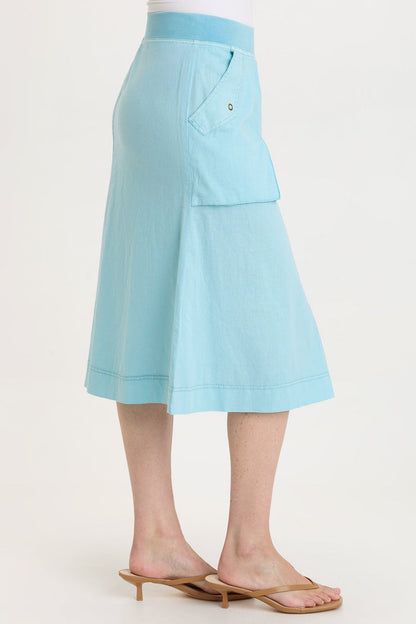 Wearables Parvati Cotton Linen Midi Skirt