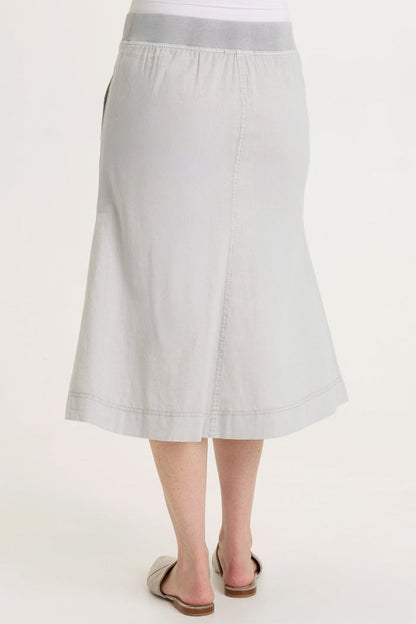 Wearables Parvati Cotton Linen Midi Skirt