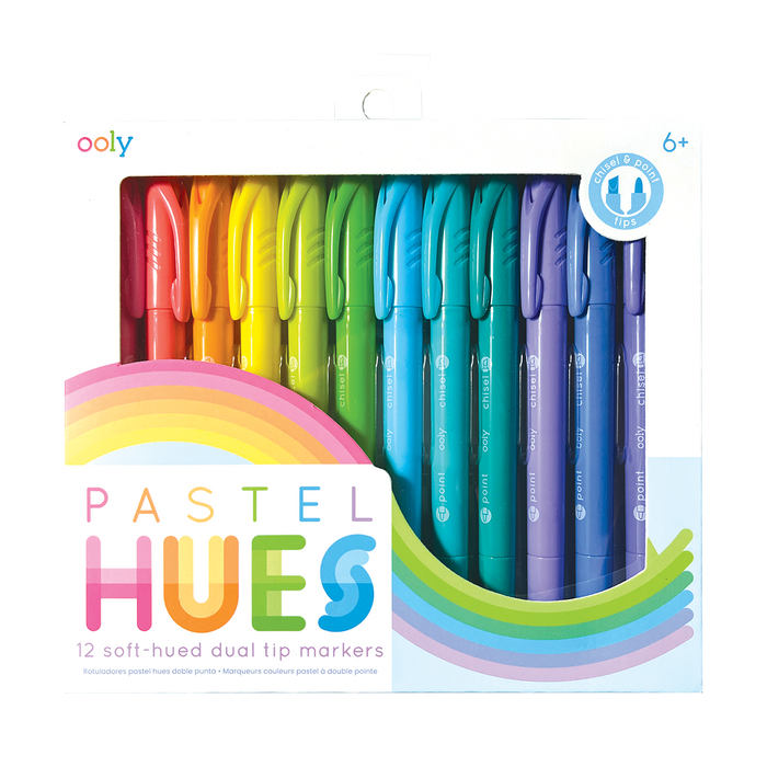 OOLY Pastel Hues Dual Tip Markers in packaging