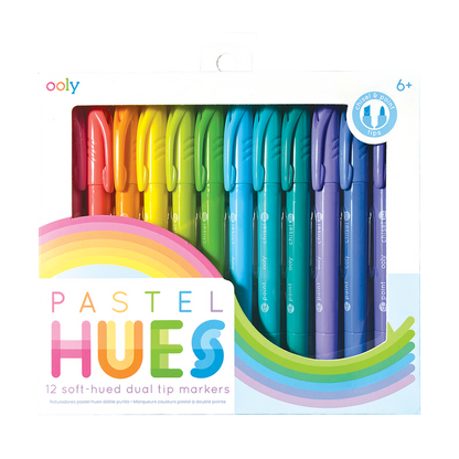 OOLY Pastel Hues Dual Tip Markers in packaging