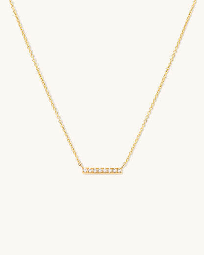 Pave Bar Necklace