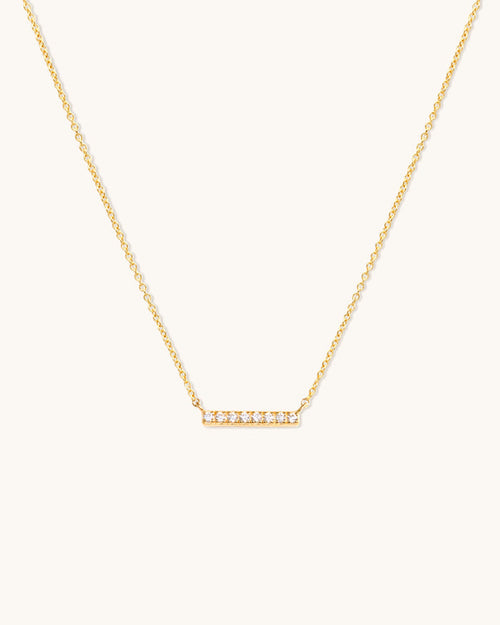 Pave Bar Necklace