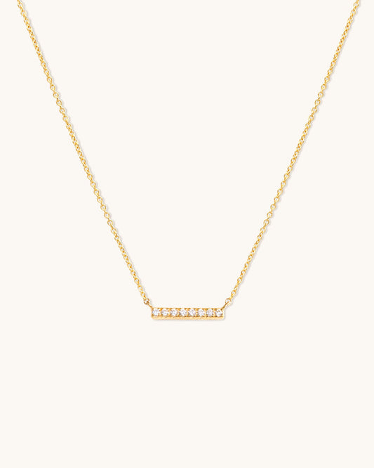 Pave Bar Necklace