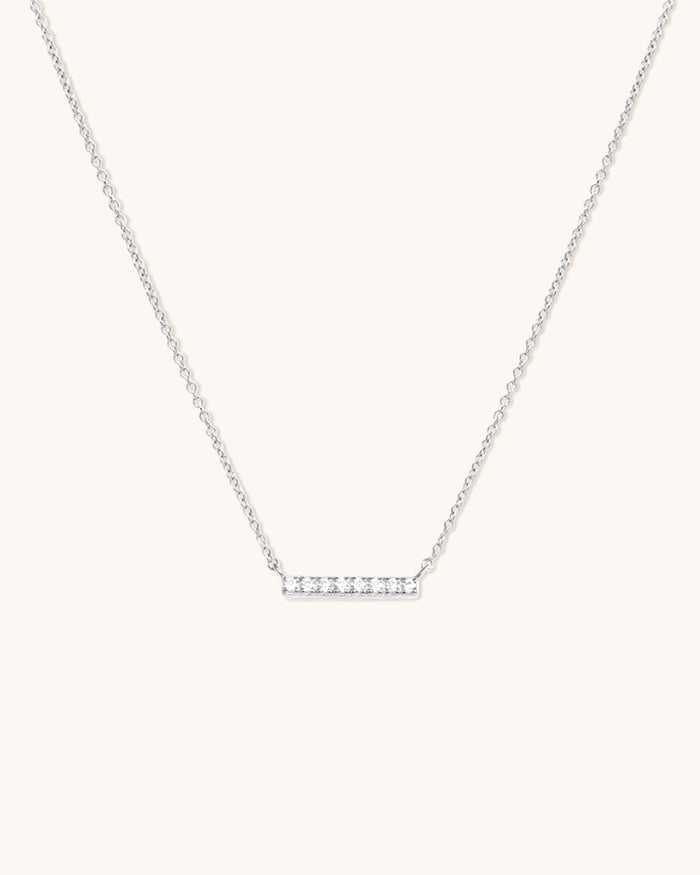 Pave Bar Necklace