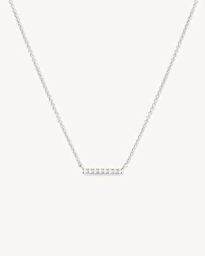 Pave Bar Necklace