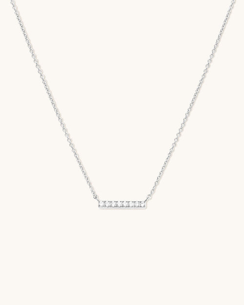 Pave Bar Necklace