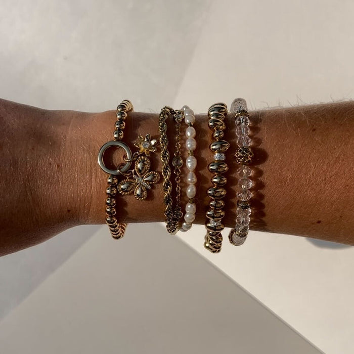 Pave Beaded Bracelet