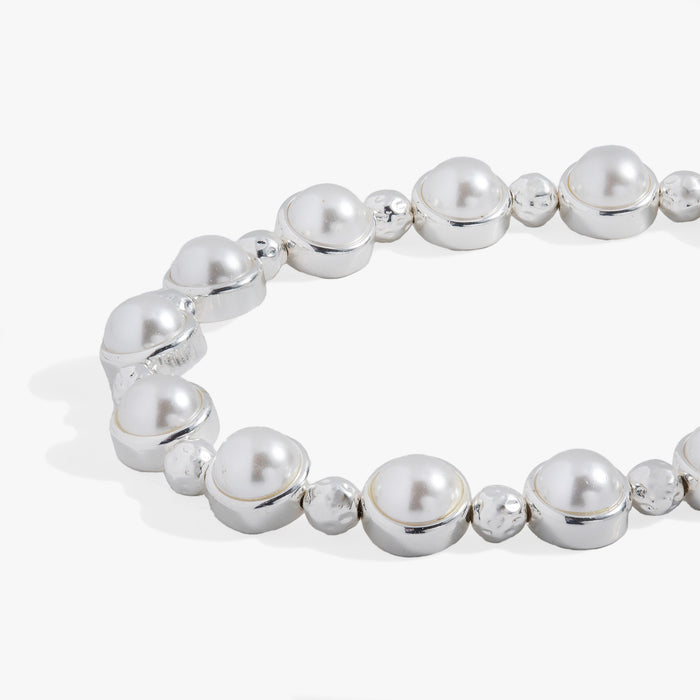 Pearl Bolo Beaded Bracelet