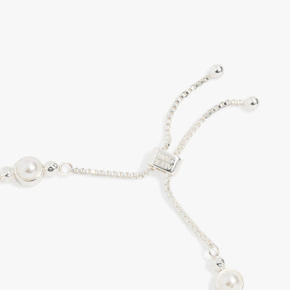 Pearl Bolo Beaded Bracelet