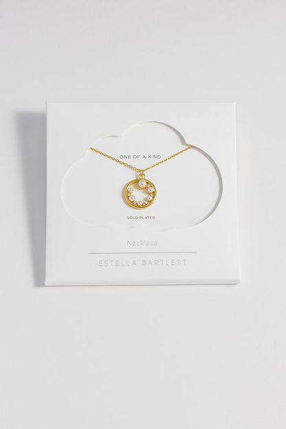 Pearl CZ Cut-Out Pendant