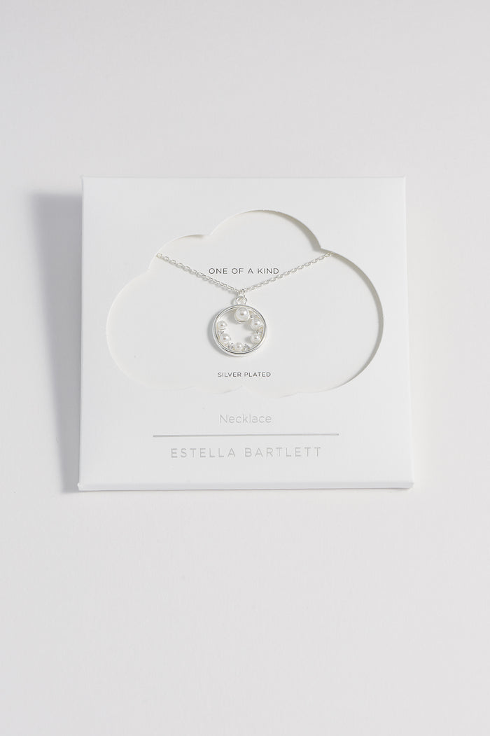 Pearl CZ Cut-Out Pendant