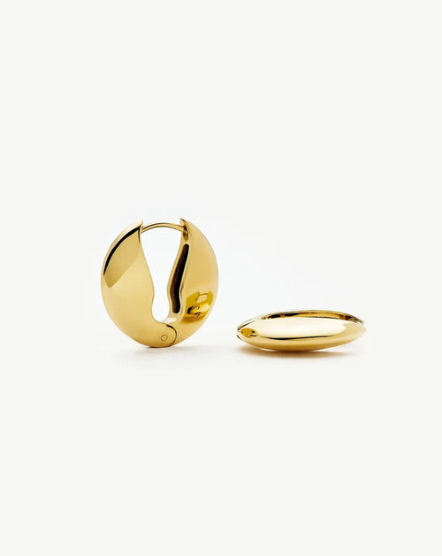 Hinged Small Hoop Earrings | 18k Gold Plated Earrings Missoma