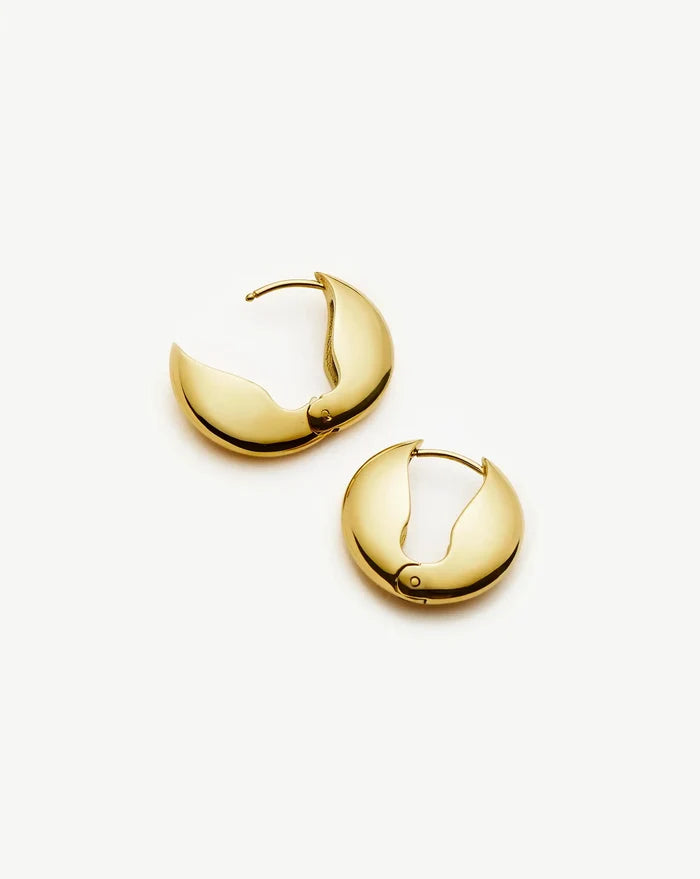 Hinged Small Hoop Earrings | 18k Gold Plated Earrings Missoma