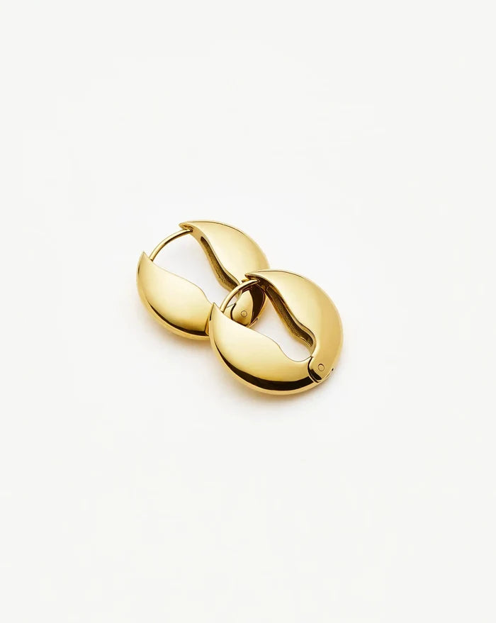 Hinged Small Hoop Earrings | 18k Gold Plated Earrings Missoma