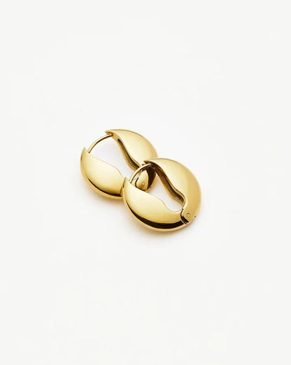 Hinged Small Hoop Earrings | 18k Gold Plated Earrings Missoma