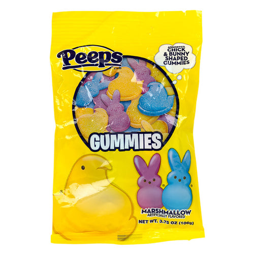 Peeps Gummy Candy Peg Bag - 24 Count