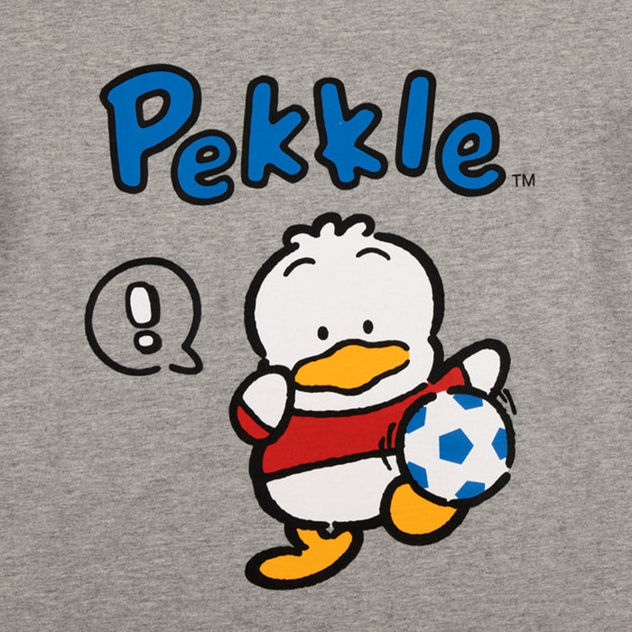 Pekkle x Dumbgood Grey Ringer Baby Tee (SMALL ONLY) Apparel BIOWORLD