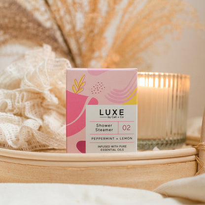 Peppermint + Lemon Aromatherapy Shower Steamer