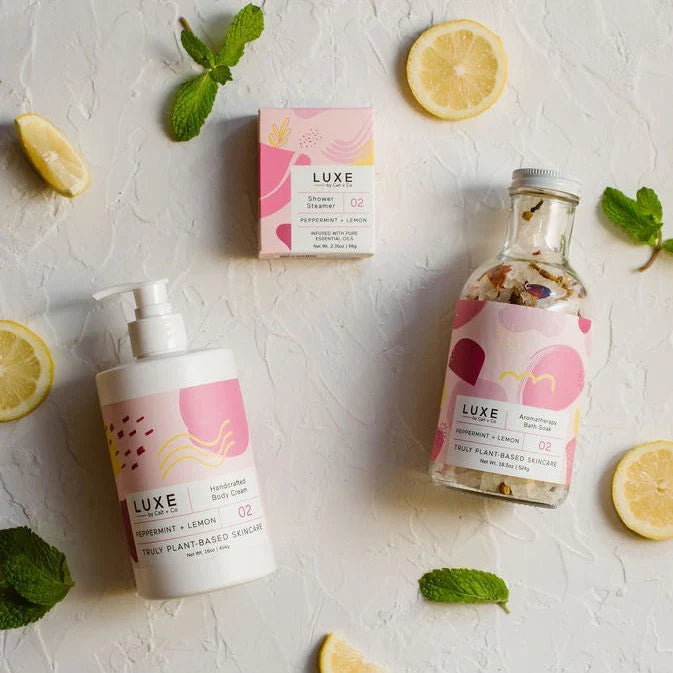 Peppermint and Lemon Aromatherapy Collection made by Cait and Co