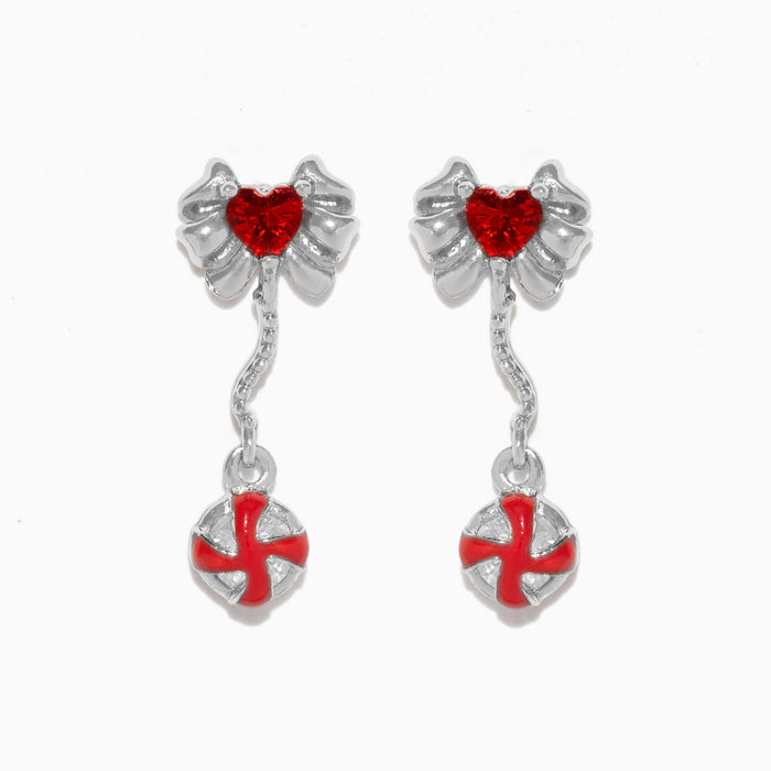 Peppermint Twist Dangle Earrings