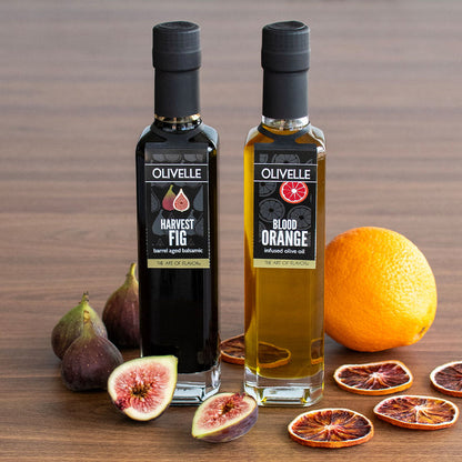 Blood Orange Infused Olive Oil and Harvest Fig Barrel Aged Balsamic