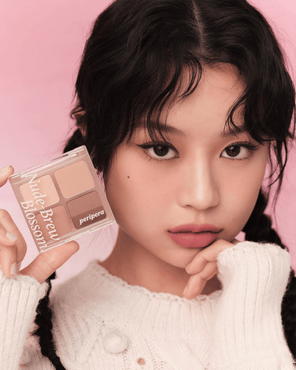 peripera Ink Pocket Shadow Palette #Nude-Brew Blossom