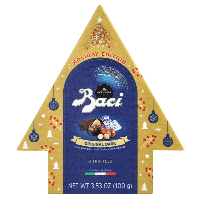 Perugina Baci Classic Dark Chocolate Christmas Tree Candy - 8 Pieces 3.53 OZ - 6 Count