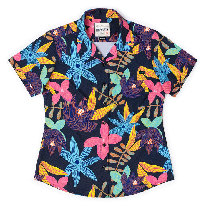 RSVLTS XS RSVLTS Women's Short Sleeve Shirt Petal Strokes – Women's KUNUFLEX Short Sleeve Shirt Petal Strokes – Women's KUNUFLEX Short Sleeve Shirt