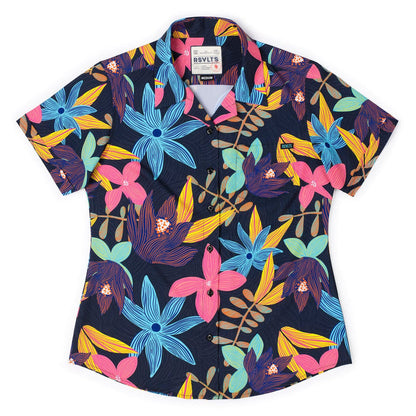 RSVLTS XS RSVLTS Women's Short Sleeve Shirt Petal Strokes – Women's KUNUFLEX Short Sleeve Shirt Petal Strokes – Women's KUNUFLEX Short Sleeve Shirt