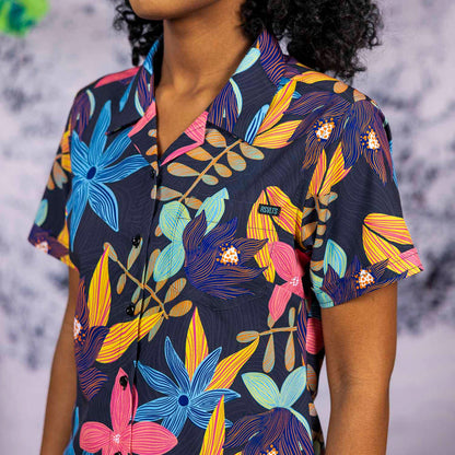 RSVLTS RSVLTS Women's Short Sleeve Shirt Petal Strokes – Women's KUNUFLEX Short Sleeve Shirt Petal Strokes – Women's KUNUFLEX Short Sleeve Shirt