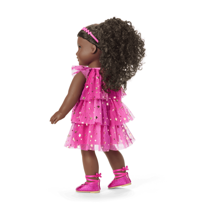 Pink Party-Ready Dresses for Girls & 18-inch Dolls