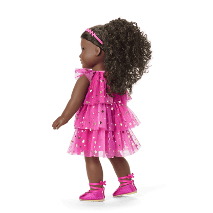 Pink Party-Ready Dresses for Girls & 18-inch Dolls