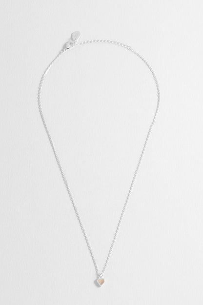 Pink Pearl Heart Necklace
