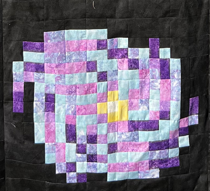 Pixelated Galaxy Quilt a Long Block 11 - Spiral Galaxy PDF Pattern