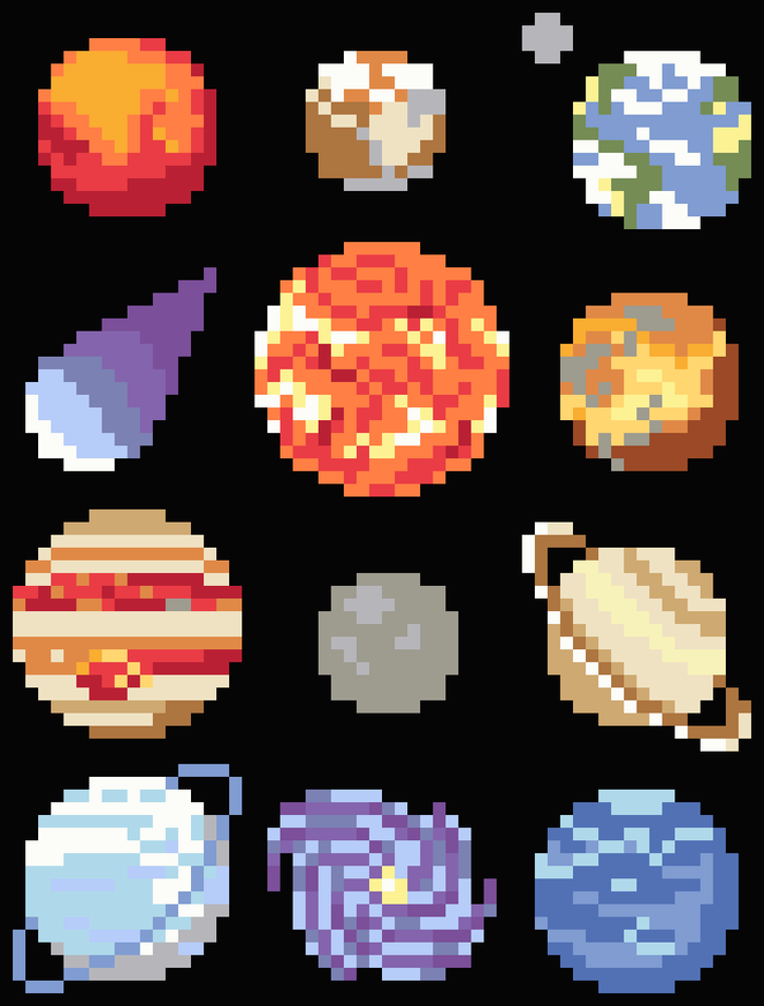 Pixelated Galaxy Quilt a Long Block 4 - Comet PDF Pattern