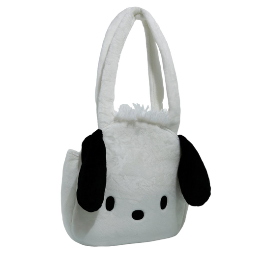 Pochacco Face Plush Tote Bag Bags BIOWORLD