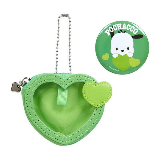 Pochacco Mini Pouch and Pin Set (Big Heart Series) Bags Japan Original