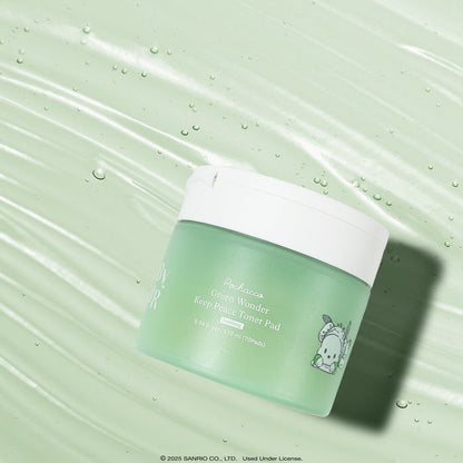 Pochacco x ByUR Green Wonder Keep Peace Toner Pad (Sanrio K-Spa Edition) Beauty ByUR US