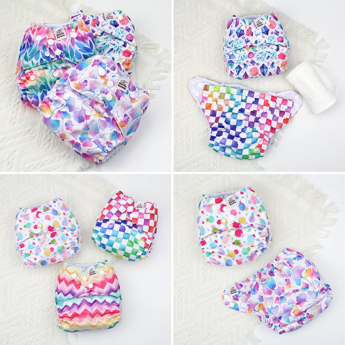 POCKET DIAPER 3.0 WITH INSERTS - 6 PACK(A-Gorgeous Dreams)