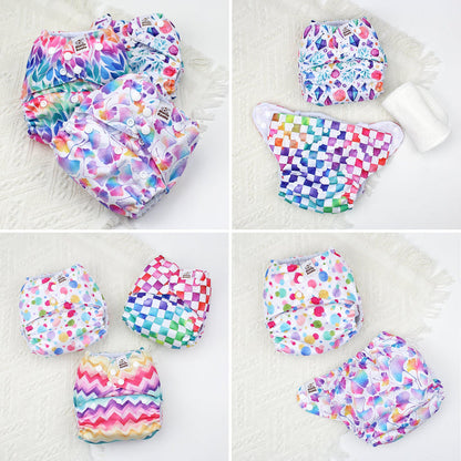 POCKET DIAPER 3.0 WITH INSERTS - 6 PACK(A-Gorgeous Dreams)