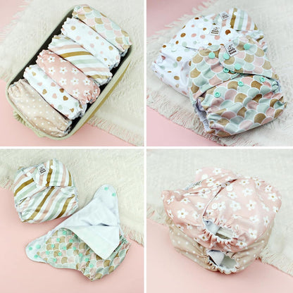POCKET DIAPER 3.0 WITH INSERTS - 6 PACK(Shallow World)
