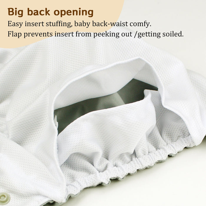 POCKET DIAPER 3.0 WITH INSERTS - 6 PACK(Sunflowers)