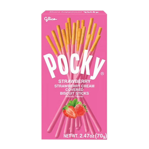 Pocky Strawberry Cookie Sticks - 10 Count