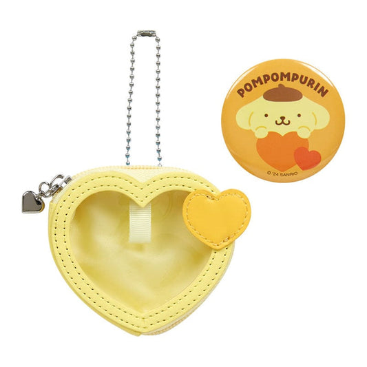 Pompompurin Mini Pouch and Pin Set (Big Heart Series) Bags Japan Original