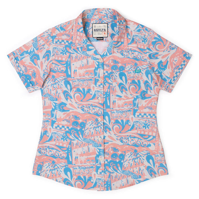 RSVLTS XS RSVLTS Women's Short Sleeve Shirt Positano – Women's KUNUFLEX Short Sleeve Shirt Positano – Women's KUNUFLEX Short Sleeve Shirt